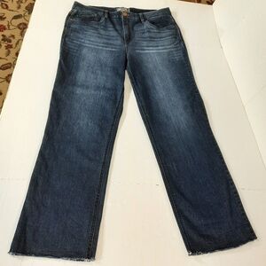 Democracy Ab Technology Straight Leg Raw Hem Jeans